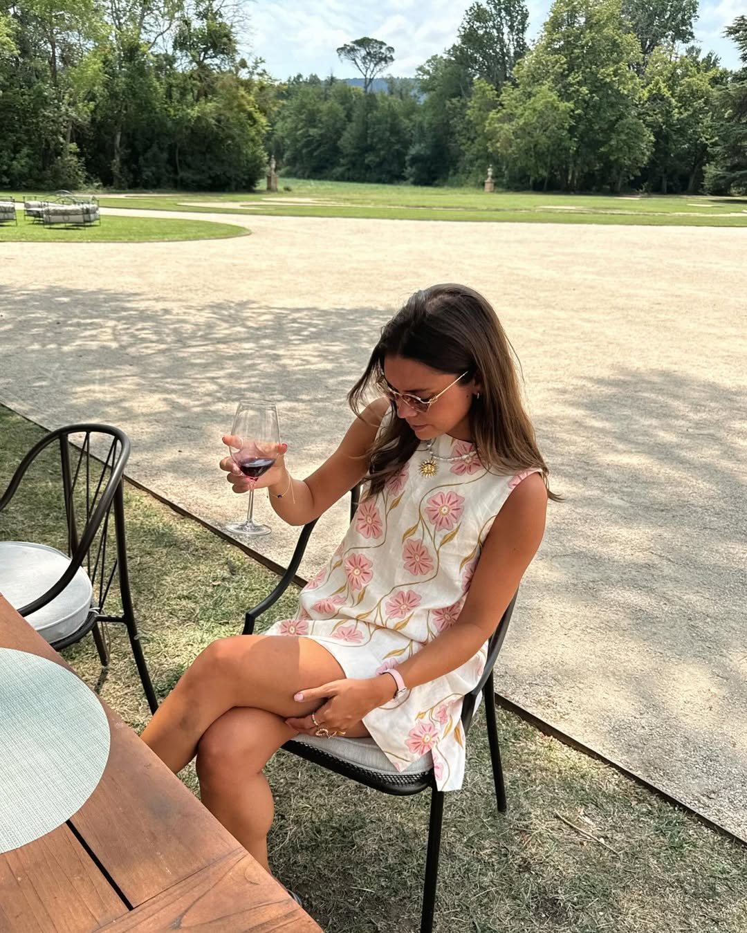 Nicole | Sukienka Krótka Bez Rękawów w Wzory