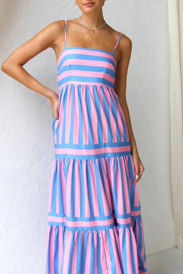 Sukienka Maxi w Paski