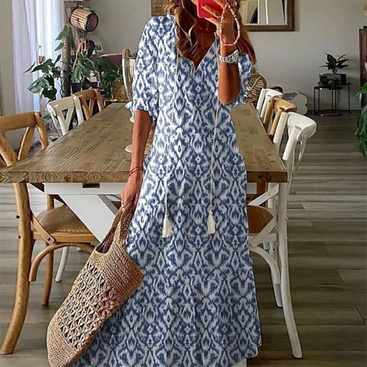 Annemarije™ | Boho Sukienka Zakrywająca Brzuch