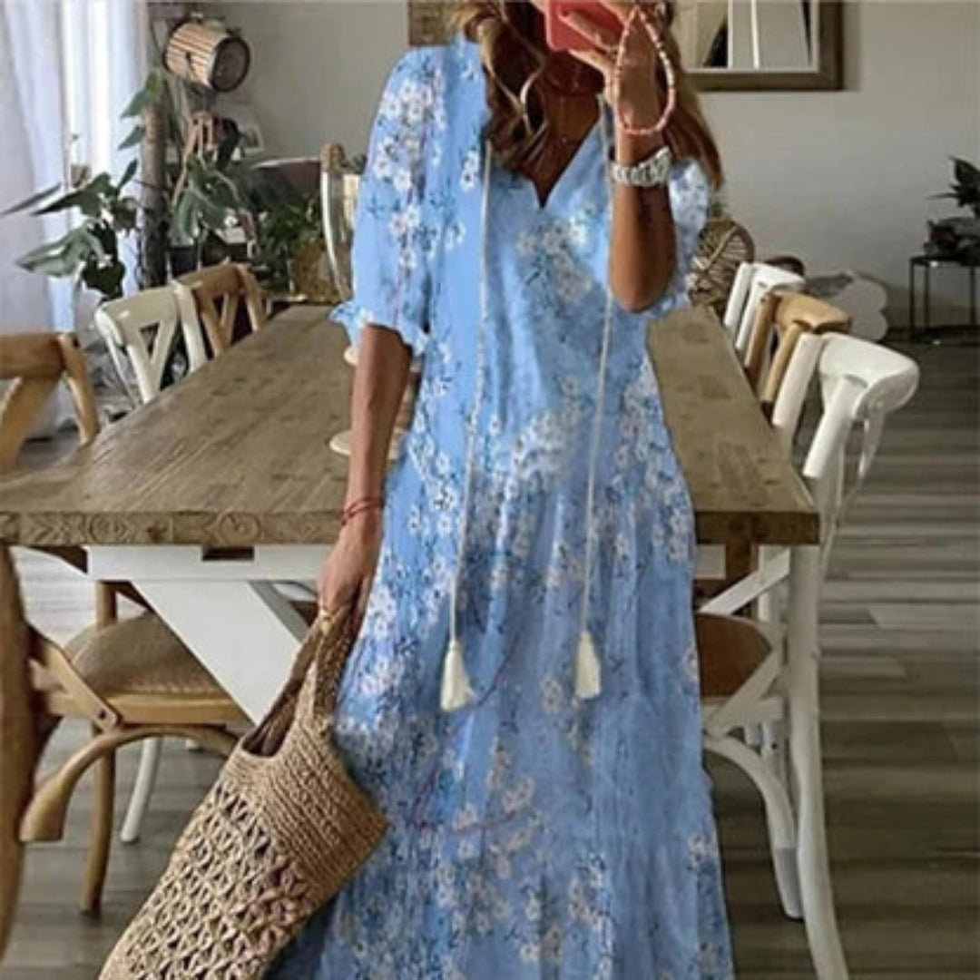Annemarije™ | Boho Sukienka Zakrywająca Brzuch